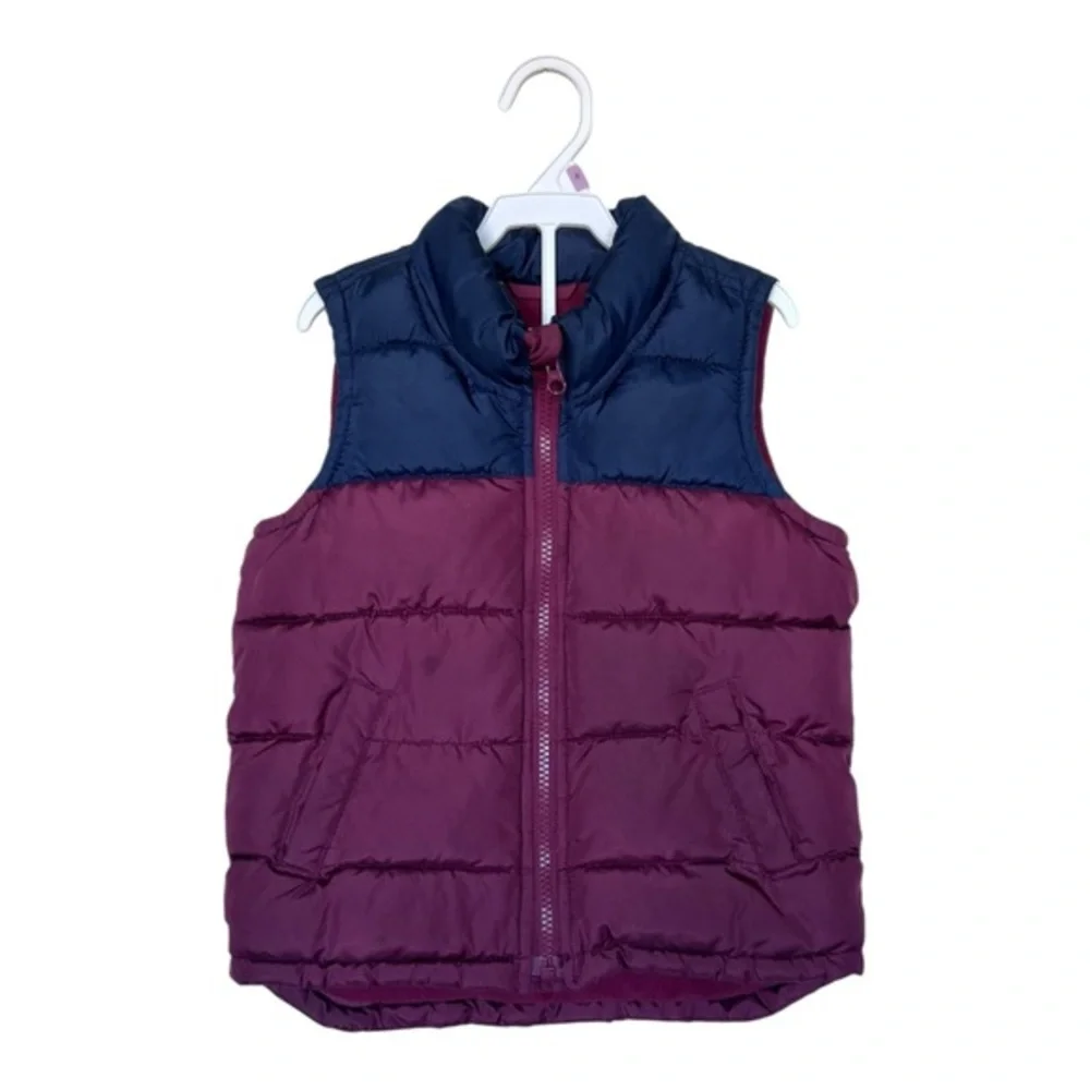 Bundle Of Boys Puffer Vest and Wind Breaker Jacket Old Navy and Gap Size 4